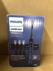 PHILIPS SONICARE DIAMONDCLEAN 9000 ELECTRIC TOOTHBRUSH, SPECIAL EDITION, SONIC TOOTHBRUSH WITH APP, PRESSURE SENSOR, 4 BRUSHING MODES, 3 INTENSITY LEVELS, CHARGING STAND, AQUAMARINE, MODEL HX9911/89.