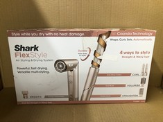 SHARK FLEXSTYLE 4-IN-1 AIR STYLER & HAIR DRYER FOR STRAIGHT & WAVY HAIR: AUTO-WRAP CURLERS, PADDLE BRUSH, OVAL BRUSH AND CONCENTRATOR, NO HEAT DAMAGE, STONE HD430 SLUK, 0.38 KILOGRAMS, 1.0 COUNT.: LO