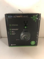 RAZER NARI ULTIMATE FOR XBOX ONE - WIRELESS GAMING-HEADSET WITH HYPERSENSE FOR XBOX ONE, XBOX SERIES X|S + PC (WIRELESS HEADSET, THX SPATIAL AUDIO, CHROMA RGB LIGHTING) BLACK: LOCATION - B