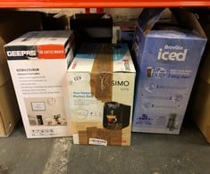 QUANTITY OF KITCHEN & APPLIANCES ITEMS TO INCLUDE BREVILLE ICED COFFEE MAKER | SINGLE SERVE ICED COFFEE MACHINE PLUS COFFEE CUP WITH STRAW | READY IN UNDER 4 MINUTES | GREY [VCF 155]::: LOCATION - C