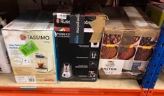 QUANTITY OF KITCHEN & APPLIANCES ITEMS TO INCLUDE TASSIMO BY BOSCH SUNY 'SPECIAL EDITION' TAS3107GB COFFEE MACHINE,1300 WATT, 0.8 LITRE - CREAM: LOCATION - C