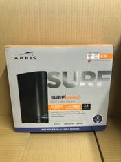 ARRIS SURFBOARD G36 DOCSIS 3.1 MULTI-GIGABIT CABLE MODEM & AX3000 WI-FI ROUTER | COMCAST XFINITY, COX, SPECTRUM| FOUR 2.5 GBPS PORTS | 1.2 GBPS MAX INTERNET SPEEDS | 4 OFDM CHANNELS: LOCATION - C