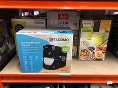 QUANTITY OF KITCHEN & APPLIANCES ITEMS TO INCLUDE TASSIMO BY BOSCH SUNY 'SPECIAL EDITION' TAS3102GB COFFEE MACHINE,1300 WATT, 0.8 LITRE - BLACK: LOCATION - C