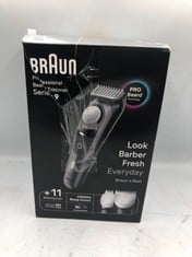 BRAUN BEARD TRIMMER SERIES 9 BT9441, TRIMMER WITH BARBER TOOLS AND 180-MIN RUNTIME, RATED WHICH BEST BUY: LOCATION - TOP 50 RACK