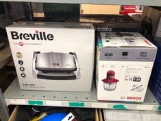 QUANTITY OF KITCHEN & APPLIANCES ITEMS TO INCLUDE BREVILLE SANDWICH/PANINI PRESS & TOASTIE MAKER | 3-SLICE | STAINLESS STEEL [VST025]: LOCATION - C