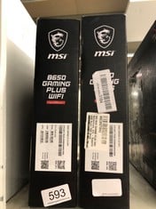 MSI B650 GAMING PLUS WIFI GAMING MOTHERBOARD (AMD AM5, ATX, DDR5, PCIE 4.0, M.2, SATA 6GB/S, USB 3.2 GEN 2, HDMI/DP, WI-FI 6E, BLUETOOTH 5.3, AMD RYZEN 7000 SERIES DESKTOP PROCESSORS): LOCATION - D