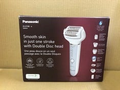 PANASONIC ES-EY90-A511 WET AND DRY EPILATOR, DOUBLE DISC WITH 60 TWEEZERS, FLEXIBLE 90 DEGREES PIVOTING HEAD, 3 SPEED SETTING AND LED LIGHT, UP TO 30 MINUTES OPERATION TIME.: LOCATION - E