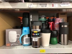 QUANTITY OF ITEMS TO INCLUDE CONTIGO WEST LOOP AUTOSEAL TRAVEL MUG, STAINLESS STEEL THERMAL MUG, VACUUM FLASK, LEAK PROOF TUMBLER, COFFEE MUG WITH BPA EASY-CLEAN LID, 470 ML, LATTE: LOCATION - E