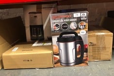 DAEWOO SOUP MAKER, 1.6 LITRES, 6 PORTIONS PER BLEND, SMOOTH OR CHUNKY SOUP IN THE WINTER, REFRESHING SMOOTHIES IN THE SUMMER, USER FRIENDLY SETTINGS, EASY CLEAN, ALL YEAR ROUND USE, SLEEK AND STYLISH