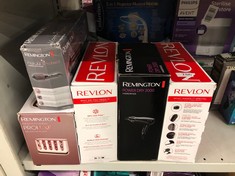 QUANTITY OF HEALTH & BEAUTY ITEMS TO INCLUDE REVLON ONE-STEP HAIR DRYER AND VOLUMISER MID TO SHORT HAIR (ONE-STEP, 2-IN-1 STYLING TOOL, IONIC AND CERAMIC TECHNOLOGY, SMALLER OVAL DESIGN, MULTIPLE HEA