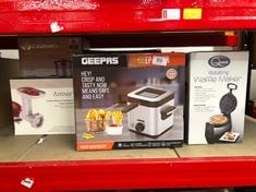 GEEPAS DEEP FAT FRYER, 900W | 1.5L STAINLESS STEEL FRYER WITH VIEWING WINDOW | EASY CLEAN, NON-STICK OIL TANK | ADJUSTABLE TEMPERATURE CONTROL WITH OVERHEATING PROTECTION | 2 YEARS WARRANTY, SILVER.: