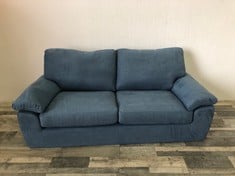 CAMDEN LARGE SOFA BAND D BLUE FABRIC 2 SEATER RRP £1249: LOCATION - RIGHT SIDE(COLLECTION OR OPTIONAL DELIVERY AVAILABLE)