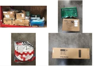 QUANTITY OF ASSORTED HOME ITEMS TO INCLUDE OVERMONT AIR TIGHT CONTAINER: LOCATION - LEFT RACK(COLLECTION OR OPTIONAL DELIVERY AVAILABLE)