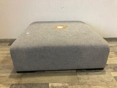 TOKYO FOOTSTOOL BAND B GREY FABRIC RRP £599: LOCATION - RIGHT SIDE(COLLECTION OR OPTIONAL DELIVERY AVAILABLE)