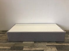 SEALY DIVAN SINGLE BED BASE SLATE GREY RRP £450: LOCATION - REAR WALL(COLLECTION OR OPTIONAL DELIVERY AVAILABLE)