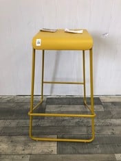 SPOT BARSTOOL MUSTARD RRP £99: LOCATION - BOOTH(COLLECTION OR OPTIONAL DELIVERY AVAILABLE)