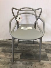 KARTELL MASTERS GREY CHAIR RRP £223: LOCATION - BOOTH(COLLECTION OR OPTIONAL DELIVERY AVAILABLE)