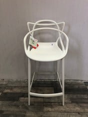 KARTELL MASTERS PHILIPPE STARCK WHITE CHAIR RRP £245: LOCATION - FRONT FLOOR(COLLECTION OR OPTIONAL DELIVERY AVAILABLE)