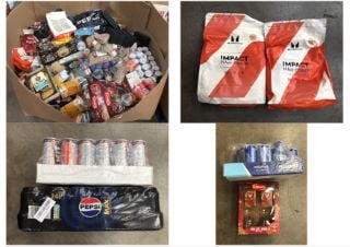 PALLET OF ASSORTED FOOD AND DRINKS TO INCLUDE BOOST ENERGY MULTIPACK SOME ITEMS MAY BE PAST BBD: LOCATION - FRONT FLOOR(COLLECTION OR OPTIONAL DELIVERY AVAILABLE)