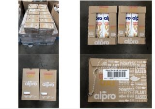 PALLET OF ALPRO OAT MILK NO SUGAR BBD 21/10/24: LOCATION - MIDDLE FLOOR(COLLECTION OR OPTIONAL DELIVERY AVAILABLE)