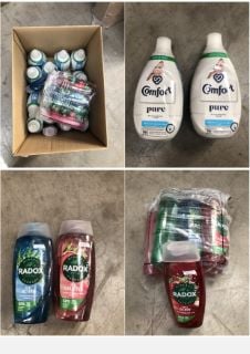 QUANTITY OF ASSORTED BEAUTY ITEMS TO INCLUDE RADOX READY SHOWER GEL MULTIPACK - COLLECTION ONLY - LOCATION RIGHT RACK