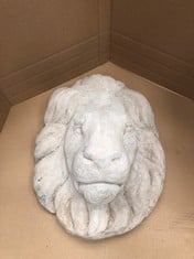 LION MASK STONE PLAQUE - COLLECTION ONLY - LOCATION FRONT FLOOR