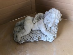 BACCHUS CHERUB - SMALL CHERUB LYING ON A BED OF GRAPES - COLLECTION ONLY - LOCATION FRONT FLOOR