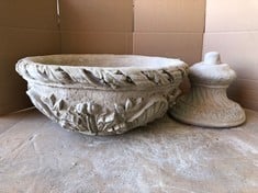 ACANTHUS URN - LARGE WITH DECORATIVE BASE - COLLECTION ONLY - LOCATION FRONT FLOOR