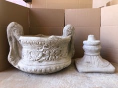 TWO HANDLES URN - LARGE DECORATIVE 2 HANDLED URN - COLLECTION ONLY - LOCATION FRONT FLOOR