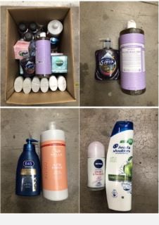 QUANTITY OF ASSORTED BEAUTY ITEMS TO INCLUDE DR BRONNER'S LAVENDER ALL-ONE MAGIC SOAP - COLLECTION ONLY - LOCATION RIGHT RACK