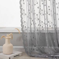 21 X PIKACHU WHITE SHEER CURTAINS FOR BEDROOM - FLORAL DESIGN LACE CURTAINS 72 INCHES LONG FOR LIVING ROOM, VINTAGE NET CURTAINS LIGHT FILTER PRIVACY LACE CURTAINS ROD POCKET, 54 X 72 INCH, 2 PCS, WH