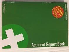 QUANTITY OF GDPR COMPLIANT A5 FIRST AID ACCIDENT BOOK (CAB.201) - TOTAL RRP £117: LOCATION - A RACK