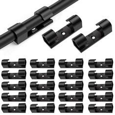 39 X WILLKOMMEN 20 PIECES SELF-ADHESIVE PLASTIC CABLE CLIPS, 13*10MM, BLACK - SUITABLE FOR CAR, HOME AND OFFICE - TOTAL RRP £149: LOCATION - B RACK