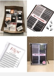 QUANTITY OF ASSORTED ITEMS TO INCLUDE PREMADE FANS VOLUME EYELASH EXTENSIONS 3D|4D|5D|6D 0.07/0.10MM CURL C/D 8MM~18MM 5D 0.10 D MIX-8-15MM SHORT STEM RUSSIAN PREMADE LASH EXTENSION FANS (5D 0.10 D M