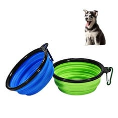 14 X SHUNYOU COLLAPSIBLE DOG BOWL, 2-PACK PORTABLE DOG WATER BOWL,DOG WATER BOWL TRAVEL, SUITABLE FOR SMALL AND MEDIUM DOGS - TOTAL RRP £140: LOCATION - C RACK