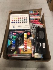 QUANTITY OF ASSORTED ITEMS TO INCLUDE CRAFTS 4 ALL PAINT COLOR SET: LOCATION - C RACK