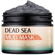 30 X LAGUNAMOON FACIAL DEEP CLEANING NATURAL DEAD SEA MUD MASK EXFOLIATING MASK 250G - TOTAL RRP £250: LOCATION - A RACK