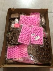 QUANTITY OF ASSORTED ITEMS TO INCLUDE 55 CELLS MINI HEART CHOCOLATE MOULD VALENTINE’: LOCATION - E RACK