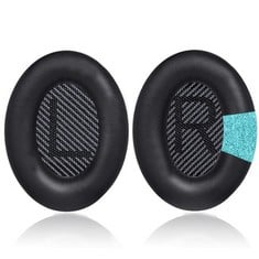 19 X RIDLEY BOSE HEADPHONES REPLACEMENT EAR PADS, PROFESSIONAL REPLACEMENT EARPADS FOR BOSE QUIETCOMFORT 35 AND QUIET COMFORT 35 II OVER-EAR HEADPHONES (BLACK) - TOTAL RRP £210: LOCATION - E RACK