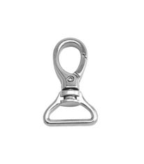 QUANTITY OF WUUYCOKY SILVERY 1" INNER DIAMETER D RING ROUND HOOK LOBSTER CLASPS SWIVEL SNAP BUCKLE PACK OF 6 - TOTAL RRP £451: LOCATION - E RACK