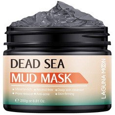 32 X LAGUNAMOON FACIAL DEEP CLEANING NATURAL DEAD SEA MUD MASK EXFOLIATING MASK 250G - TOTAL RRP £266: LOCATION - A RACK