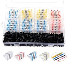 26 X SOLDER SEAL WIRE CONNECTOR, KUZAVTYE 350 PCS MIXED HEAT SHRINK WIRE CONNECTOR BUTT TERMINALS KIT, WATERPROOF HEAT SHRINK BUTT CONNECTORS TERMINALS USED FOR CARS TRUCKS SHIPS (700 PCS BOX SET) -