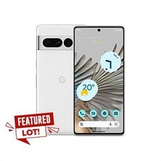 GOOGLE PIXEL 7 PRO – UNLOCKED ANDROID 5G SMARTPHONE WITH TELEPHOTO LENS, WIDE-ANGLE LENS – 128GB – SNOW. RRP £270: LOCATION - BACK WALL