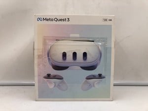 META QUEST 3 128GB VR HEADSET (RRP - £409): MODEL NO S3A: LOCATION - A RACK