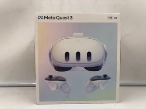 META QUEST 3 128GB VR HEADSET (RRP - £409): MODEL NO S3A: LOCATION - A RACK