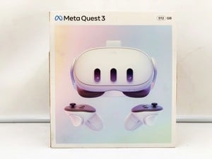 META QUEST 3 512GB VR HEADSET (RRP - £469): MODEL NO S3A: LOCATION - A RACK