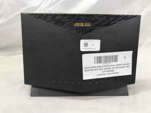 ASUS WIRELESS-AX5700 DUAL-BAND GIGABIT ROUTER ROUTER: MODEL NO RX-AX86U PRO: LOCATION - B RACK