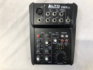 ALTO PROFESSIONAL 5-CHANNEL COMPACT MIXER MIXER: MODEL NO ZMX52: LOCATION - B RACK