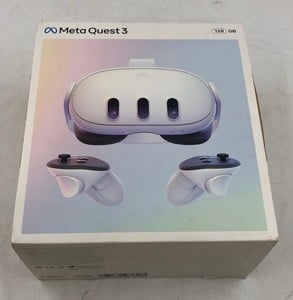 META QUEST 3 128GB V.R HEADSET (RRP - £409): MODEL NO S3A: LOCATION - C RACK