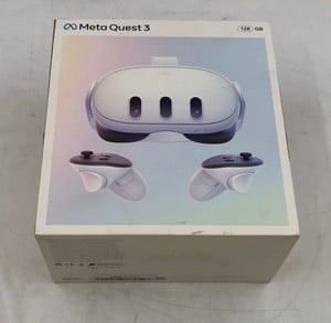 META QUEST 3 128GB V.R HEADSET (RRP - £409): MODEL NO S3A: LOCATION - C RACK